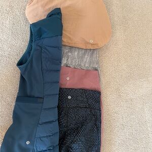 Lululemon bundle. Leggings. Bag and vest!